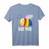 Be You Bee Gay Lesbian Pride LGBT Awareness Rainbow Flag T-Shirt – Unterstützung und Stolz für LGBTQ Community zum Pride & Coming Out Day