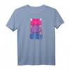 Bisexueller Stolz Kawaii Kitty Katze Stapel Anime Raglan – Unterstützung für LGBTQ+ und Katzenliebhaber im Stolz Monat