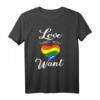 LGBT Pride Schwule Lesben Bisexuelle Transgender T-Shirt für Gleichheit & Liebe - Unterstütze die Rechte und Vielfalt
