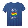 LGBT Pride Schwule Lesben Bisexuelle Transgender T-Shirt für Gleichheit & Liebe - Unterstütze die Rechte und Vielfalt
