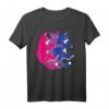 LGBTQ Bisexuelle Pride-Flagge T-Shirt mit Katzenflor – Lustiges Stolz-Design für Männer, Frauen & Freunde zum Geburtstag, Weihnachten & Pride