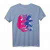 LGBTQ Bisexuelle Pride-Flagge T-Shirt mit Katzenflor – Lustiges Stolz-Design für Männer, Frauen & Freunde zum Geburtstag, Weihnachten & Pride
