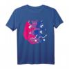 LGBTQ Bisexuelle Pride-Flagge T-Shirt mit Katzenflor – Lustiges Stolz-Design für Männer, Frauen & Freunde zum Geburtstag, Weihnachten & Pride