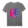 LGBTQ Bisexuelle Pride-Flagge T-Shirt mit Katzenflor – Lustiges Stolz-Design für Männer, Frauen & Freunde zum Geburtstag, Weihnachten & Pride
