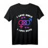 I love girls I love boys LGBT CSD Bisexuell T-Shirt – Buntes Queer Pride Design für CSD, Pride & Coming-Out