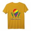Gay Alien Regenbogen LGBTQ Queer CSD Geschenk T-Shirt – Unterstütze die Community bei Paraden, Demonstrationen & im Alltag