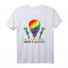 Gay Alien Regenbogen LGBTQ Queer CSD Geschenk T-Shirt – Unterstütze die Community bei Paraden, Demonstrationen & im Alltag