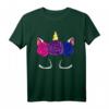 Bisexuelles Einhorn LGBT-Q Pride T-Shirt - Magisches, dezentes Bi Pride Flagge Design für Stolz und Unterstützung