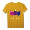 Bisexuelles Einhorn LGBT-Q Pride T-Shirt - Magisches, dezentes Bi Pride Flagge Design für Stolz und Unterstützung