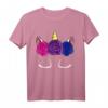 Bisexuelles Einhorn LGBT-Q Pride T-Shirt - Magisches, dezentes Bi Pride Flagge Design für Stolz und Unterstützung