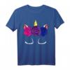 Bisexuelles Einhorn LGBT-Q Pride T-Shirt - Magisches, dezentes Bi Pride Flagge Design für Stolz und Unterstützung