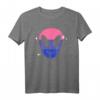 Bisexueller Alien LGBTQ Bi Pride Flagge Space T-Shirt – Lustiges und ermächtigendes Design für sexuelle Vielfalt, Selbstliebe und Pride
