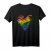 LGBT Gay Pride Herzflaggen Monatsgeschenk T-Shirt – Unterstützung der LGBT-Gemeinschaft & Bewusstseinsförderung zum Pride Monat