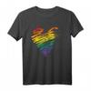 LGBT Gay Pride Herzflaggen Monatsgeschenk T-Shirt – Unterstützung der LGBT-Gemeinschaft & Bewusstseinsförderung zum Pride Monat