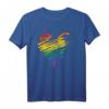 LGBT Gay Pride Herzflaggen Monatsgeschenk T-Shirt – Unterstützung der LGBT-Gemeinschaft & Bewusstseinsförderung zum Pride Monat