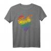 LGBT Gay Pride Herzflaggen Monatsgeschenk T-Shirt – Unterstützung der LGBT-Gemeinschaft & Bewusstseinsförderung zum Pride Monat