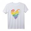 LGBT Gay Pride Herzflaggen Monatsgeschenk T-Shirt – Unterstützung der LGBT-Gemeinschaft & Bewusstseinsförderung zum Pride Monat