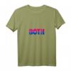 Damen Both Cute Minimalist Bisexual Pride Flag Color Design T-Shirt mit V-Ausschnitt – Support LGBTQ & Stolz auf Bisexualität