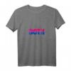 Damen Both Cute Minimalist Bisexual Pride Flag Color Design T-Shirt mit V-Ausschnitt – Support LGBTQ & Stolz auf Bisexualität