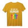 Wir sind alle Menschen Menschenrecht LGBT T-Shirt – Support für Gleichheit, Regenbogen & Pride