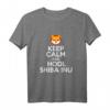 Behalten Sie Ruhe und HODL Shiba Inu Crypto Blockchain Humor T-Shirt – Für Krypto-Investoren, Shiba Inu Fans & Blockchain Enthusiasten