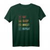 Eat Sleep Invest Repeat Crypto Blockchain Bitcoin T-Shirt – Perfektes Geschenk für Crypto Trader, Miner & Investoren