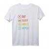 Eat Sleep Invest Repeat Crypto Blockchain Bitcoin T-Shirt – Perfektes Geschenk für Crypto Trader, Miner & Investoren
