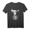 Stier Bitcoin Kryptowährung Blockchain Geschenk T-Shirt – Perfekt für Krypto-Fans, Familienmitglieder & Jubiläen