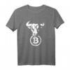 Stier Bitcoin Kryptowährung Blockchain Geschenk T-Shirt – Perfekt für Krypto-Fans, Familienmitglieder & Jubiläen