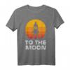 Bitcoin To The Moon BTC Rocket Crypto Currency Blockchain T-Shirt – Trendiges Design für Krypto-Investoren, Miner & Enthusiasten