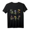 Wildblumen Natur Flower Botanic Chart Vintage Botanical T-Shirt – Für Pflanzenliebhaber, Botaniker & Naturfreunde mit lateinischen Blumenbezeichnungen
