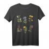 Wildblumen Natur Flower Botanic Chart Vintage Botanical T-Shirt – Für Pflanzenliebhaber, Botaniker & Naturfreunde mit lateinischen Blumenbezeichnungen