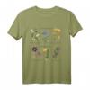 Wildblumen Natur Flower Botanic Chart Vintage Botanical T-Shirt – Für Pflanzenliebhaber, Botaniker & Naturfreunde mit lateinischen Blumenbezeichnungen