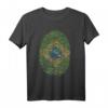 Brasilien Fingerabdruck Flagge Geschenk T-Shirt – Stolz auf brasilianische Herkunft, perfekt für Brasilianer und Brasilien-Fans