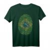 Brasilien Fingerabdruck Flagge Geschenk T-Shirt – Stolz auf brasilianische Herkunft, perfekt für Brasilianer und Brasilien-Fans