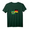 Deutsch Brasilianer Flagge T-Shirt - Vintage Design mit Brasilien und Deutschland Flaggen für Reise, Heimat und Freundschaft