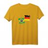 Deutsch Brasilianer Flagge T-Shirt - Vintage Design mit Brasilien und Deutschland Flaggen für Reise, Heimat und Freundschaft