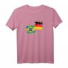 Deutsch Brasilianer Flagge T-Shirt - Vintage Design mit Brasilien und Deutschland Flaggen für Reise, Heimat und Freundschaft