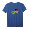 Deutsch Brasilianer Flagge T-Shirt - Vintage Design mit Brasilien und Deutschland Flaggen für Reise, Heimat und Freundschaft
