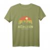 Retro Vintage Skyline München T-Shirt – Stadtgeschenk & Souvenir für Touristen und Bewohner mit buntem Sonnenuntergang-Design