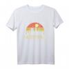 Retro Vintage Skyline München T-Shirt – Stadtgeschenk & Souvenir für Touristen und Bewohner mit buntem Sonnenuntergang-Design