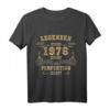 47. Geburtstag T-Shirt für Mann und Frau - Legenden wurden 1976 geboren, perfektes Geschenk für Jubiläum & Jahrgang 1976
