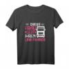 Damen T-Shirt für Ehefrauen von LKW Fahrern - Liebe zum Fernfahrer zeigen mit stylischem Trucker Spruch