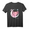 Kawaii Space Axolotl T-Shirt Pastel Goth Japan Style - Lustiges Mexican Anime Comic Shirt für Fans