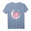 Kawaii Space Axolotl T-Shirt Pastel Goth Japan Style - Lustiges Mexican Anime Comic Shirt für Fans