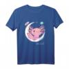 Kawaii Space Axolotl T-Shirt Pastel Goth Japan Style - Lustiges Mexican Anime Comic Shirt für Fans