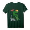 Kinder Geburtstagsshirt 5 Jahre Dinosaurier Dino - Lustiges T-Shirt mit T-Rex, Triceratops & Co. für den perfekten Dino-Geburtstag