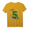 Kinder Geburtstagsshirt 5 Jahre Dinosaurier Dino - Lustiges T-Shirt mit T-Rex, Triceratops & Co. für den perfekten Dino-Geburtstag