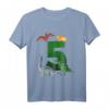 Kinder Geburtstagsshirt 5 Jahre Dinosaurier Dino - Lustiges T-Shirt mit T-Rex, Triceratops & Co. für den perfekten Dino-Geburtstag