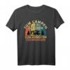 Zum Campen geboren zur Arbeit gezwungen Vintage Retro Camper T-Shirt – Lustiges Geschenk für Camper & Wohnmobilfahrer